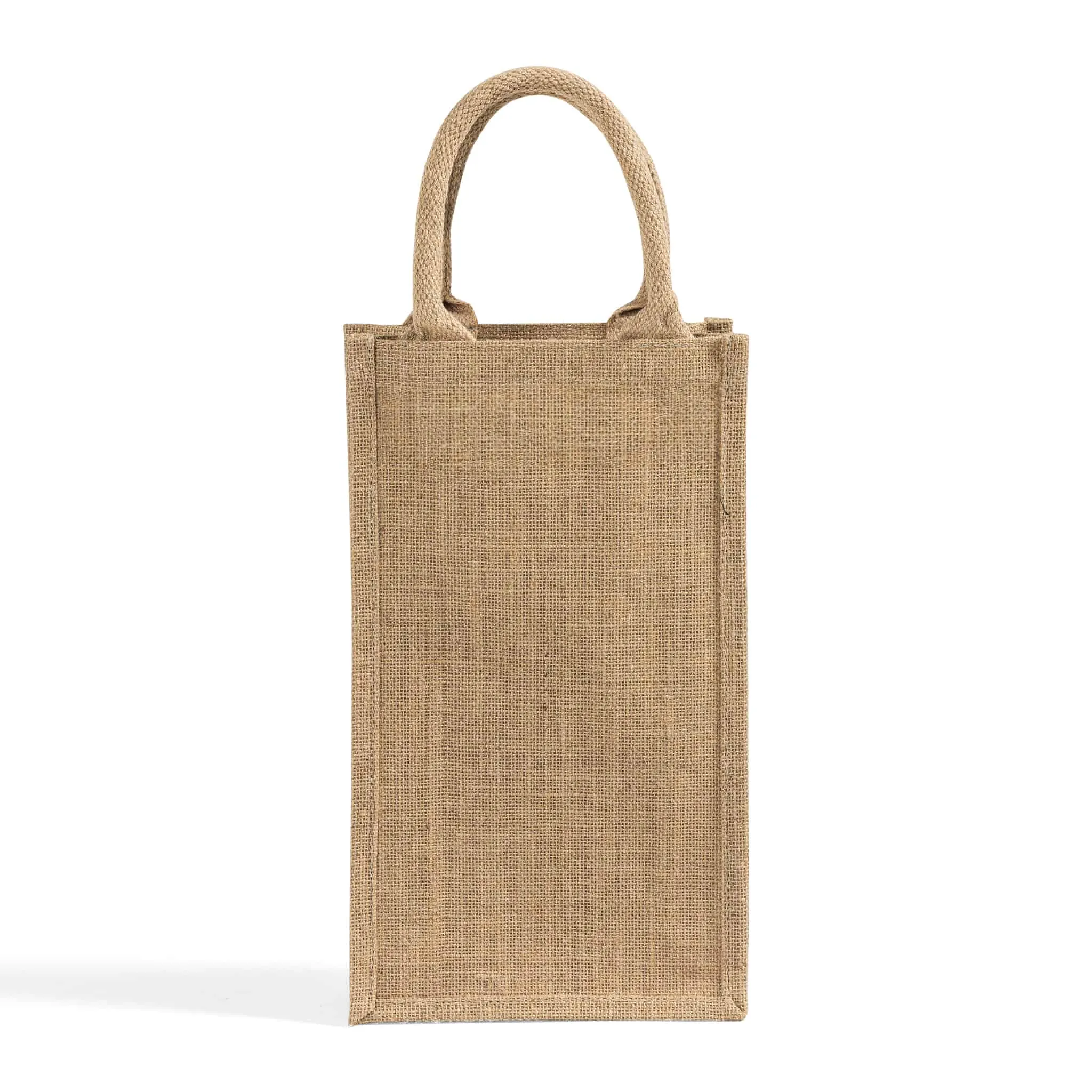 Natural Jute Wine Bags / Burlap Wine Tote Bags with Removable Dividers