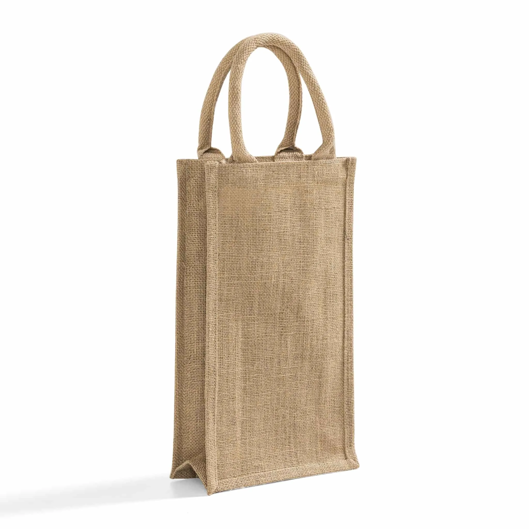 Natural Jute Wine Bags / Burlap Wine Tote Bags with Removable Dividers