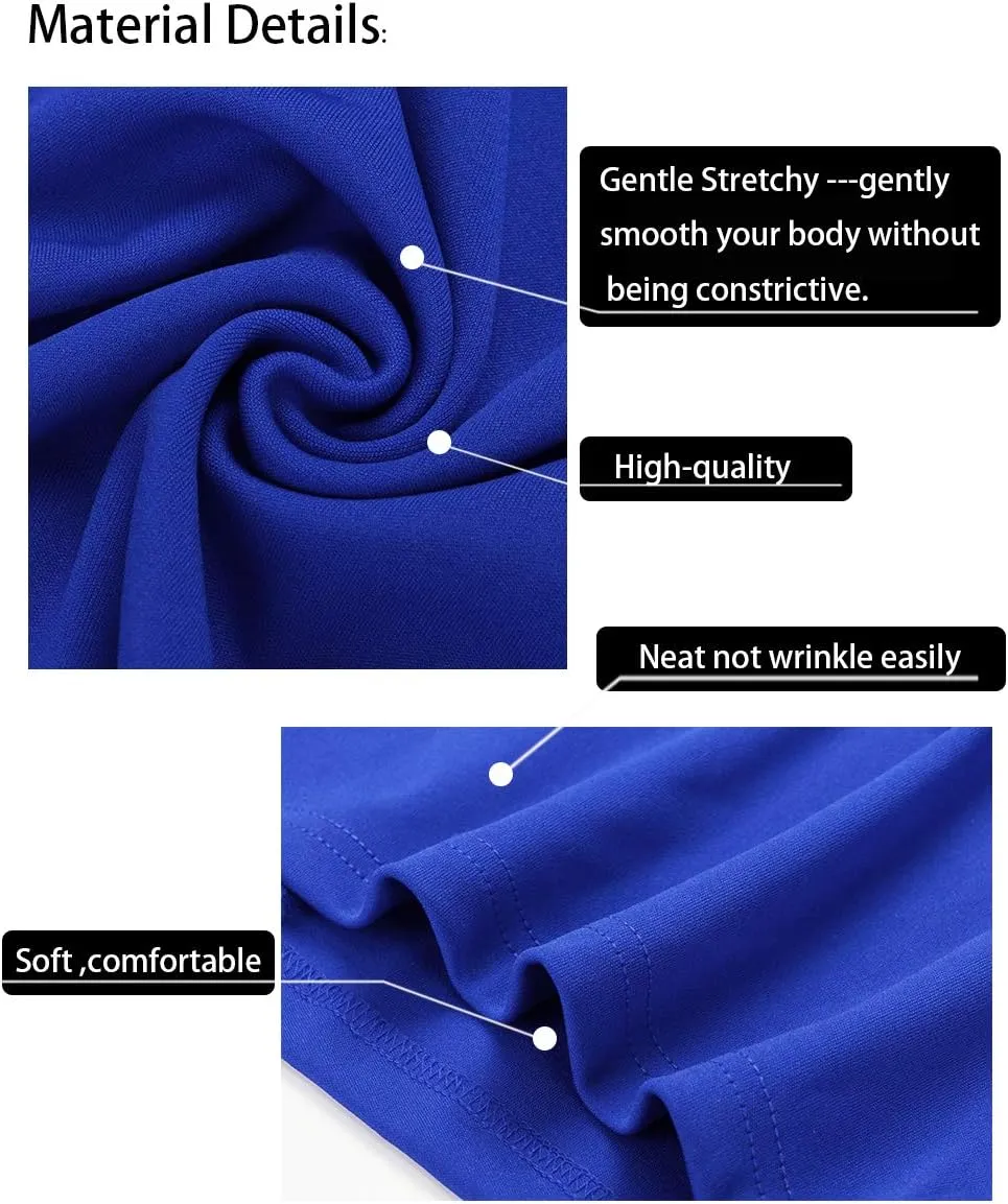 Nature Comfy Elegant Womens Wear to Work Casual one Shoulder Belted Pencil Dress with Pockets