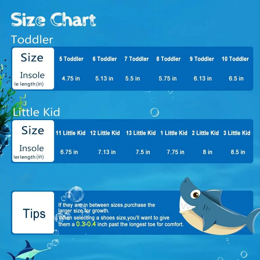 nerteo Boys Girls Cute Aquatic Water Shoes & Beach, Swim, Pool, Water Park & Toddler/Little Kid