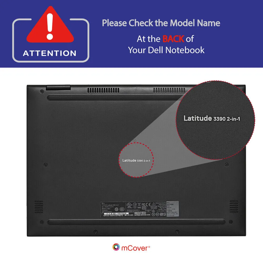 NEW mCover® Hard Shell Case for 2018 13.3" Dell Latitude 3390 2-in-1 laptops