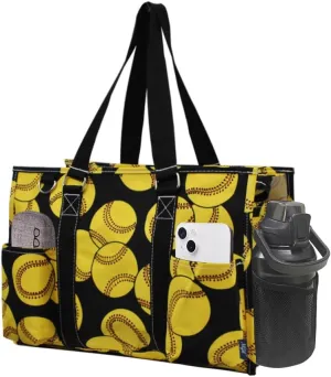 NGIL Utility Water Resistant Tote Bag, Top Zipper Closure, Perfect Gifts for Working Women, Nurses, Gym bag