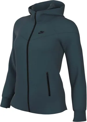 Nike Sportswear Tech Fleece Windrunner Women's Full-Zip Hoodie (US, Alpha, Small, Regular, Regular, Deep Jungle/Black)