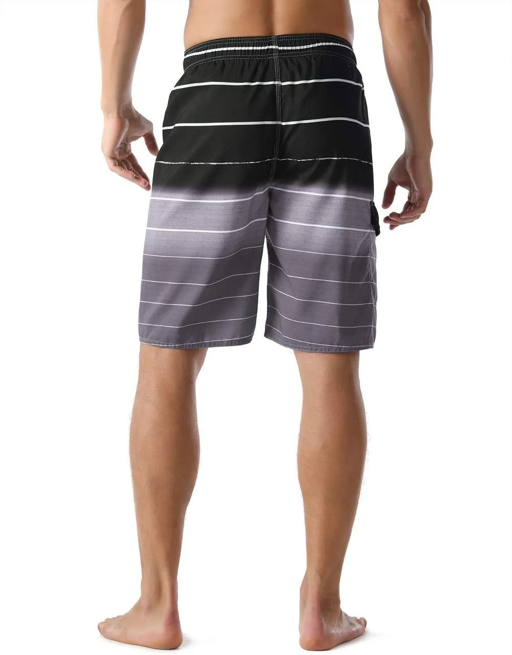 ninovino Men's Summer Holiday Swim Trunks Beach Board Shorts with Lining