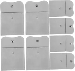 NOLITOY Bracelet Bags Earring Bags 10pcs Jewelry Pouches with Snap Button for Watch and Jewelry Storage