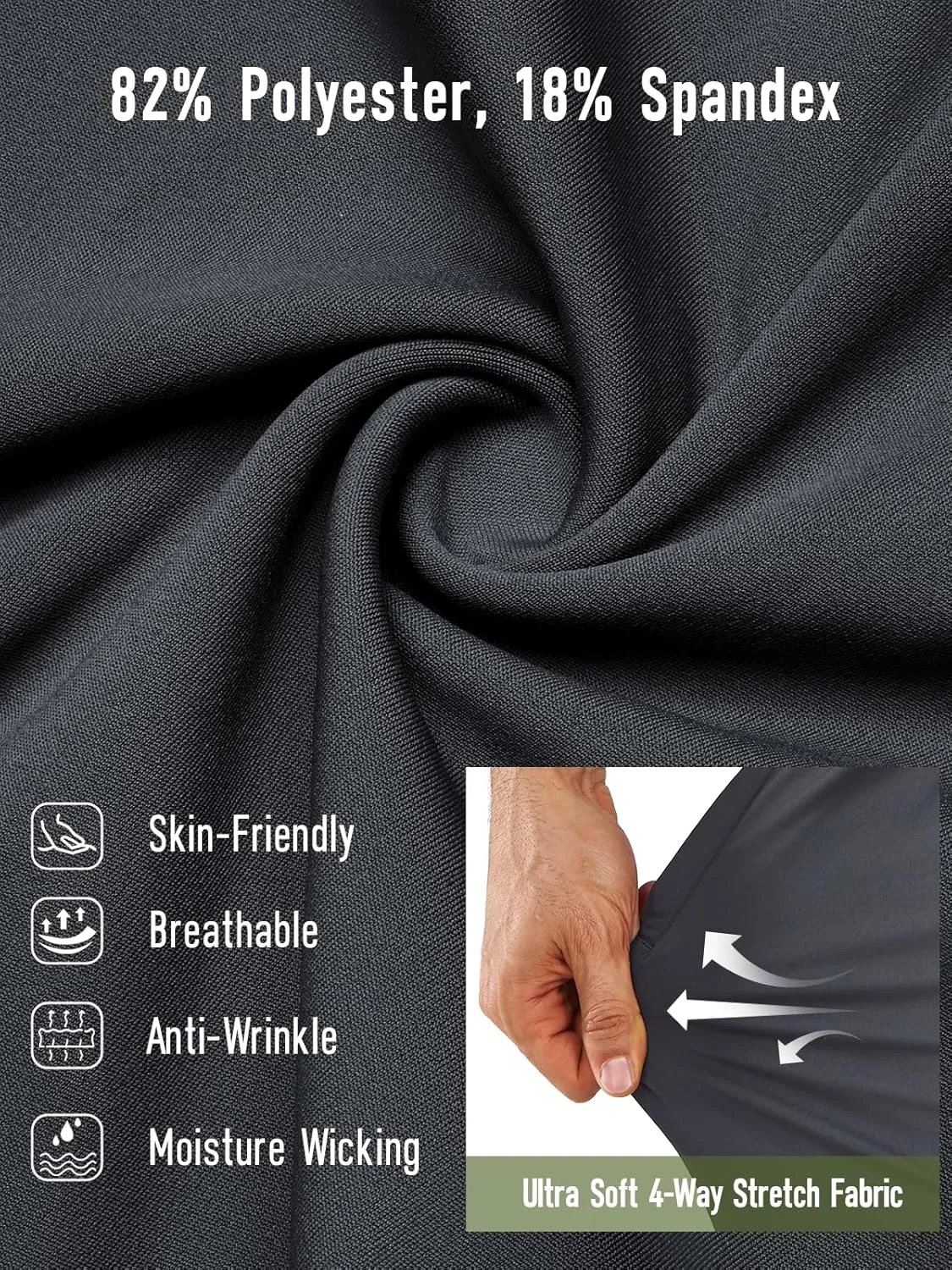 NORTHYARD Men’s Athletic Track Pants Sweatpants with Zipper Pockets Workout Gym Jogger Pants Open Bottom