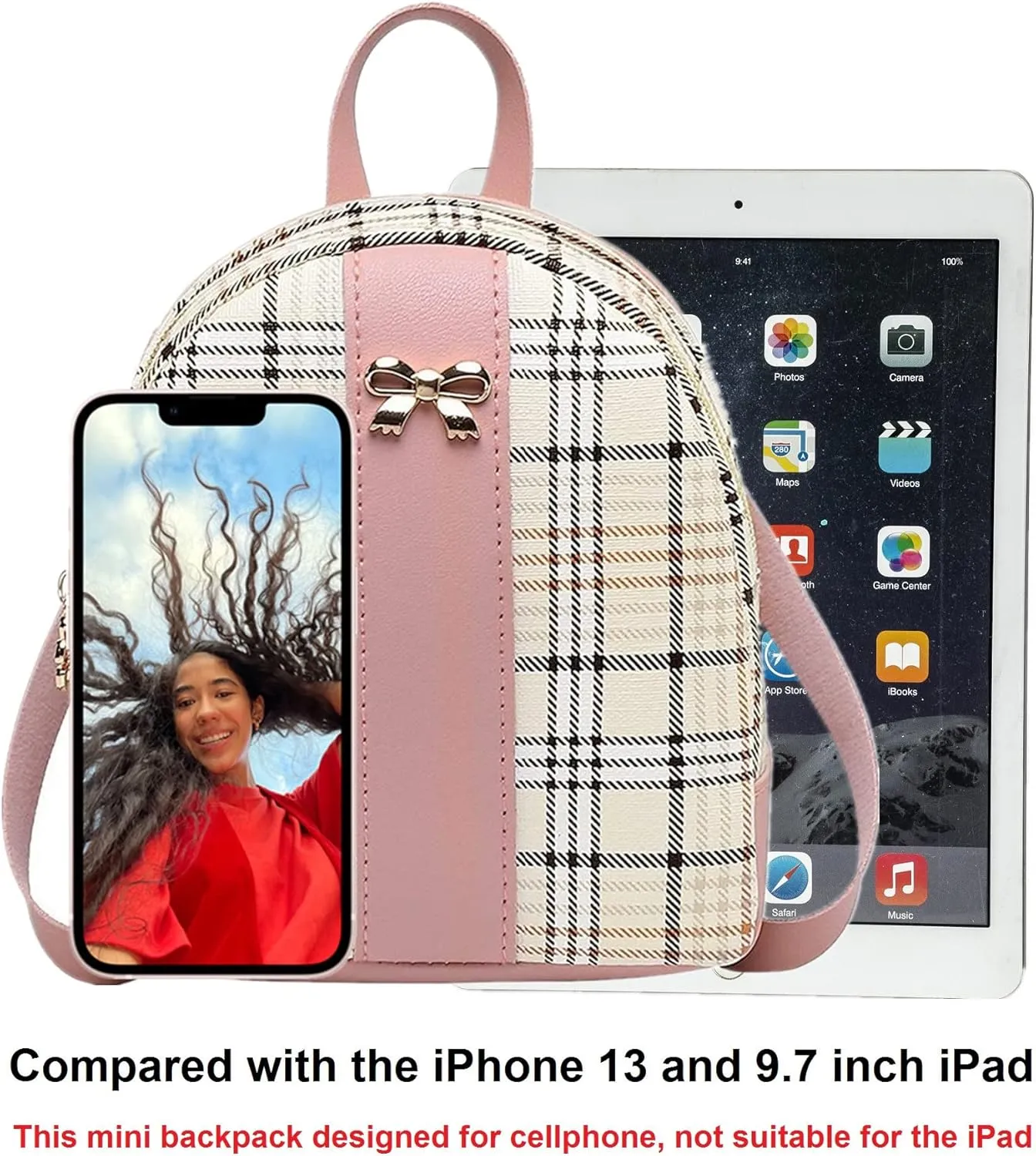 NUWA Mini Backpack Purse for Women Small Backpack for Teen Girl Gifts Trendy Stuff Cell Phone Purse Crossbody Wallet Lightweight Pouch Bag (Pink2)