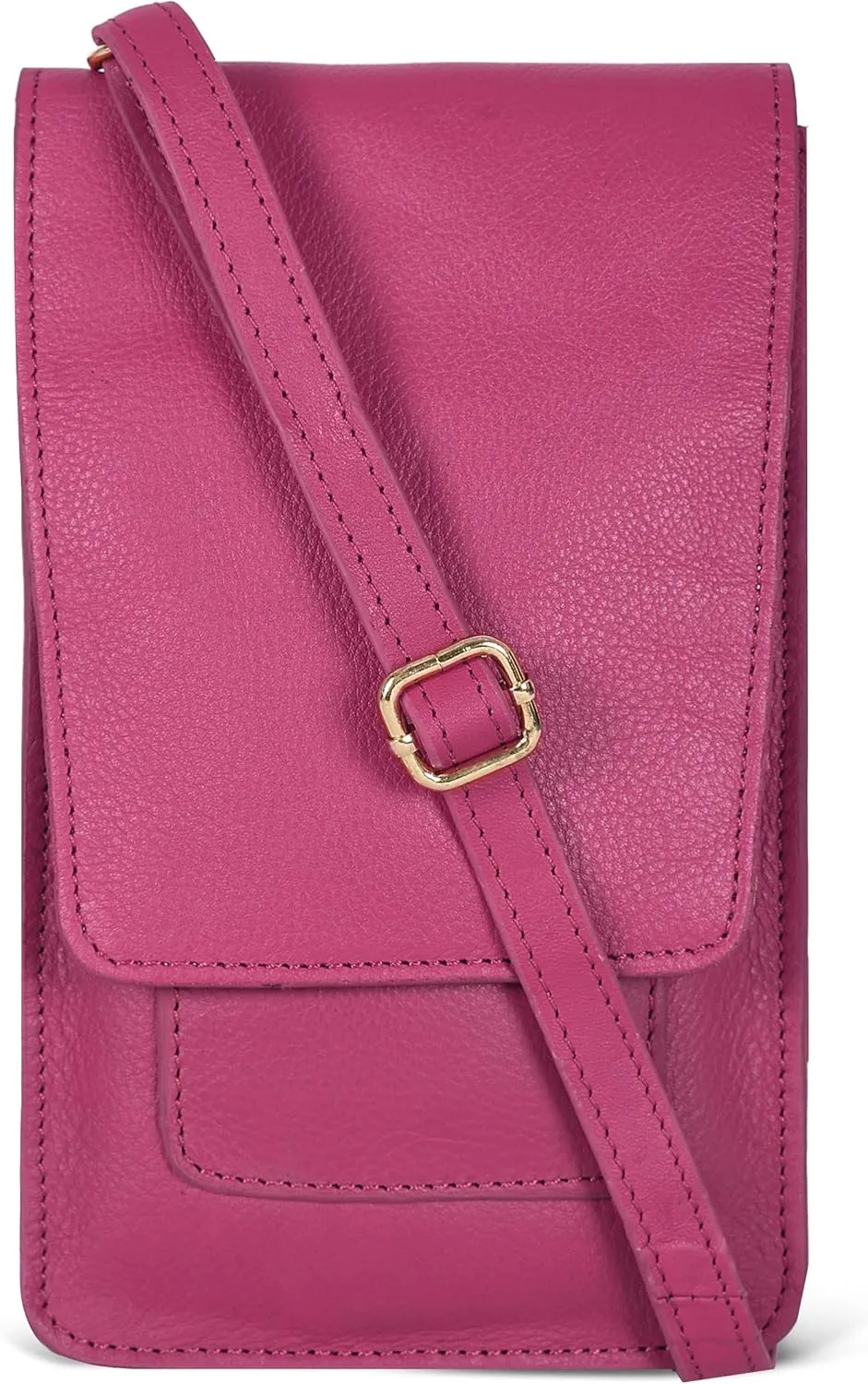 Oak Leathers Small Crossbody Bag For Women - Mini Cell Phone Purse - Crossover Wallet Bag With Adjustable Shoulder Strap