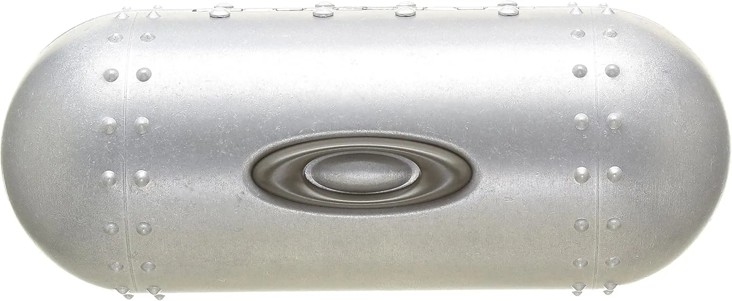 Oakley Womens Large Metal Vault Sunglass Case, Silver