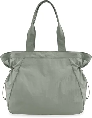 ODODOS 18L Side-Cinch Shopper Bags Lightweight Shoulder Bag Tote Handbag for Shopping Workout Beach Travel