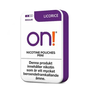 on! Licorice Mini Regular 3mg