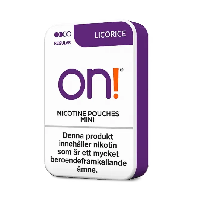 on! Licorice Mini Regular 3mg