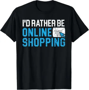 Online Shopping Shopper Shopping Bags Shopaholic Fashion T-Shirt