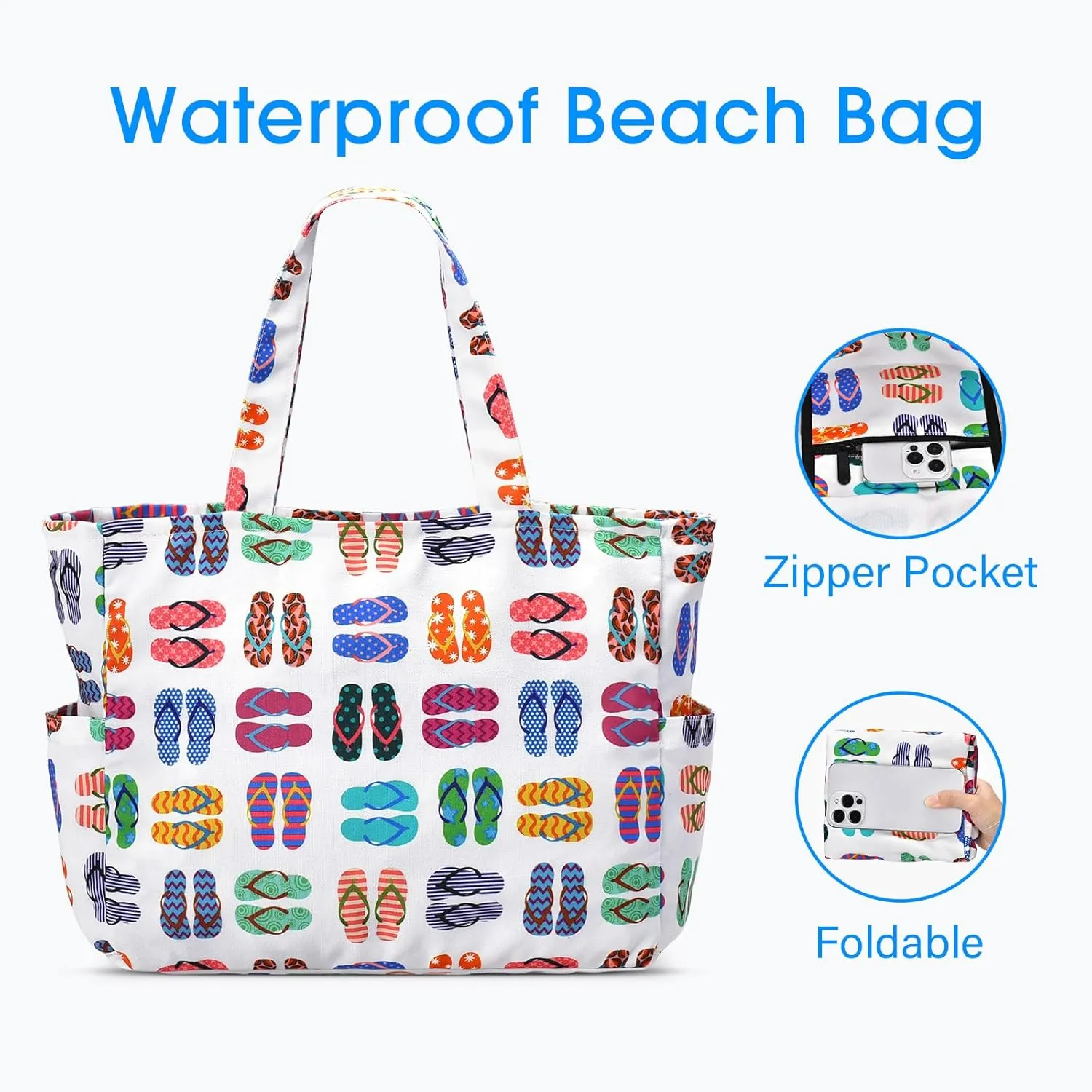 oscaurt Beach Bags for Women Travel Weekender Bag Swim Pool Bag Gifts for Women Travel Beach Essentials