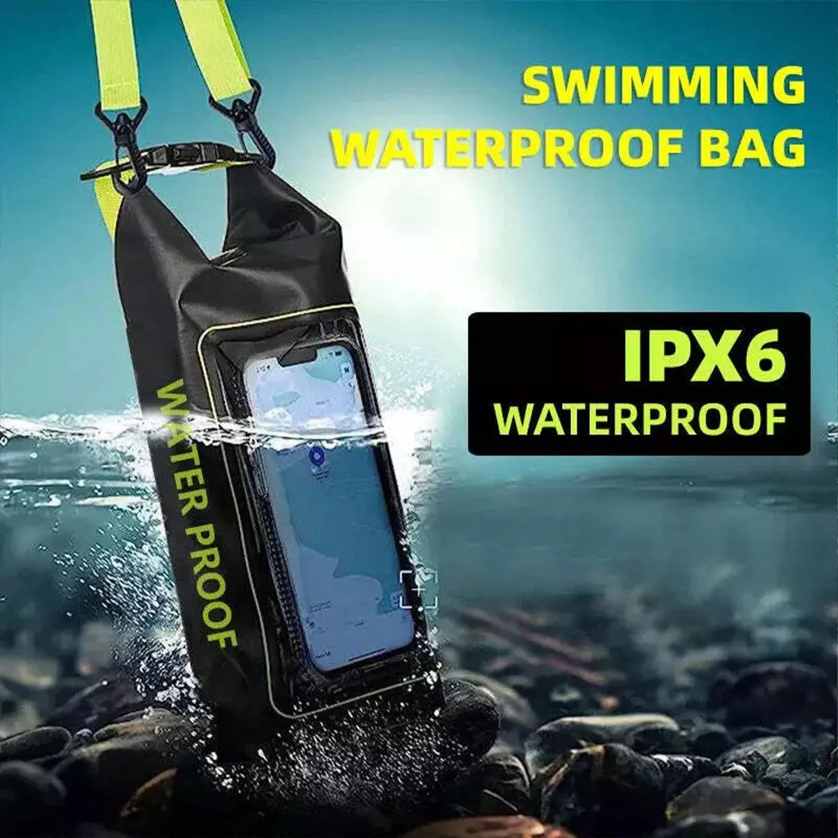 Outdoor Crossbody Bag Two-in-One Mobile Phone Waterproof Bag PVC Swimming