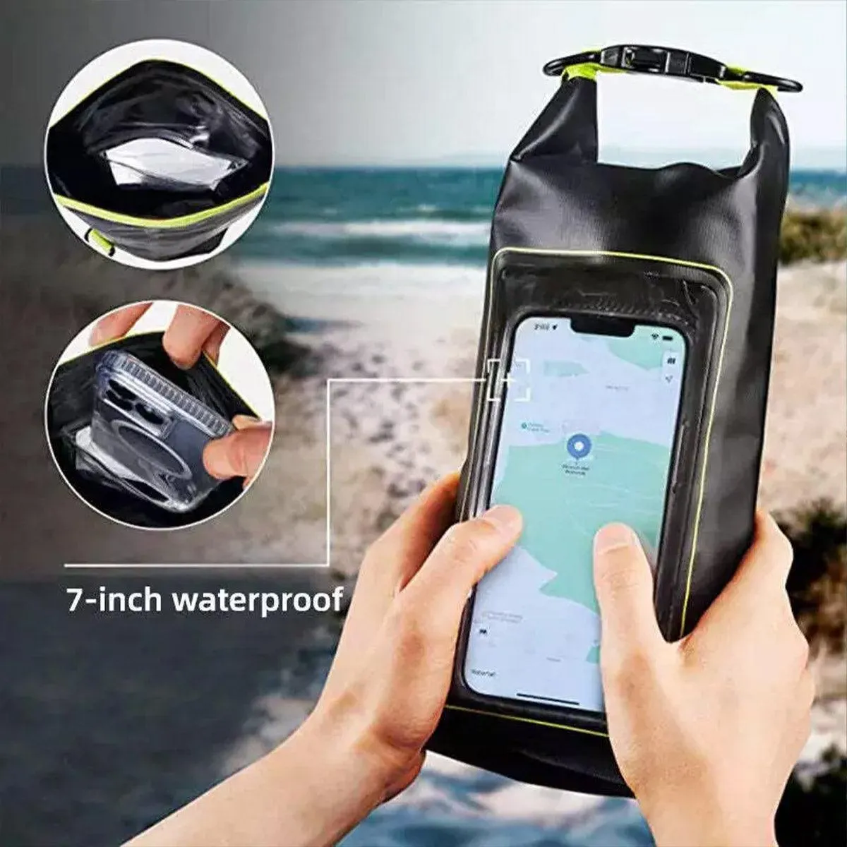 Outdoor Crossbody Bag Two-in-One Mobile Phone Waterproof Bag PVC Swimming