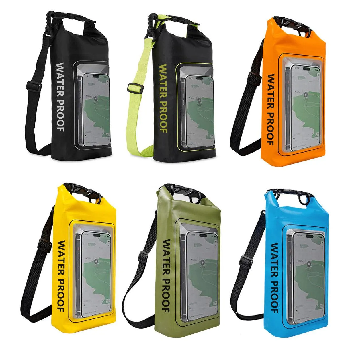Outdoor Crossbody Bag Two-in-One Mobile Phone Waterproof Bag PVC Swimming