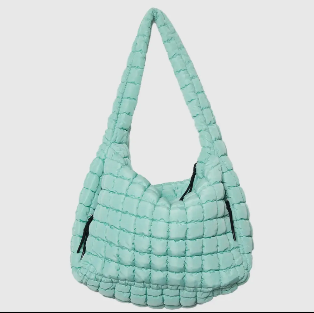 Oversized Quilted Hobo Bag