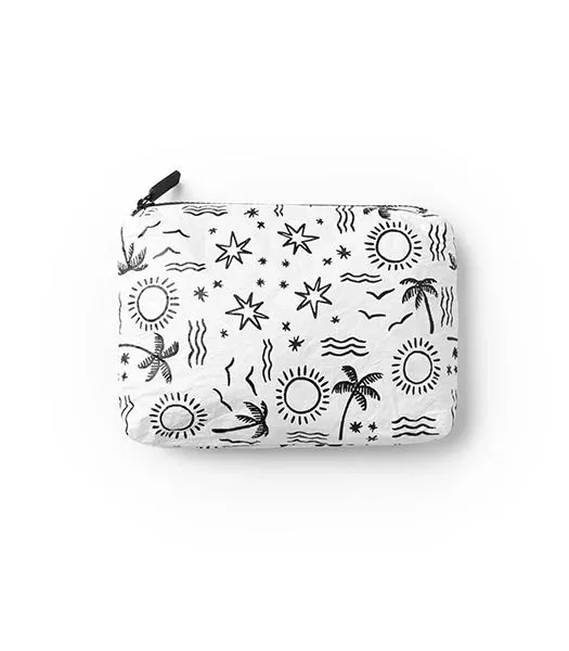 Palm Tree, Sunshine & Waves Splash Proof Pouch