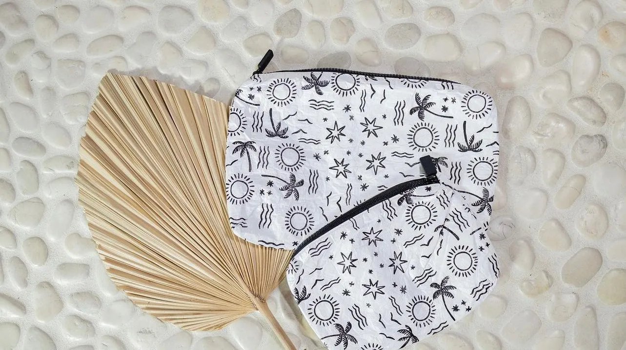 Palm Tree, Sunshine & Waves Splash Proof Pouch