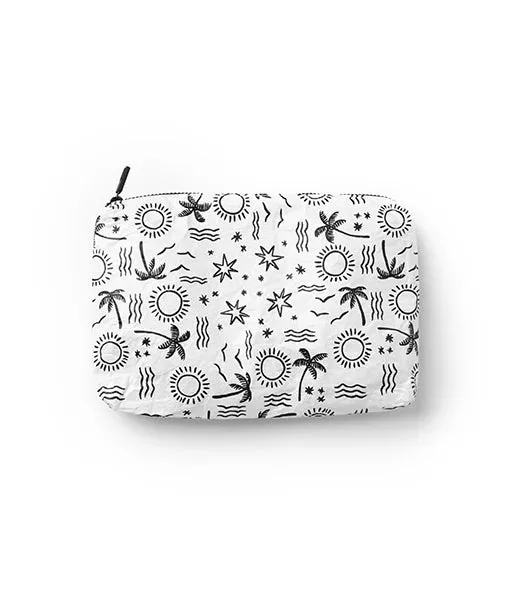 Palm Tree, Sunshine & Waves Splash Proof Pouch