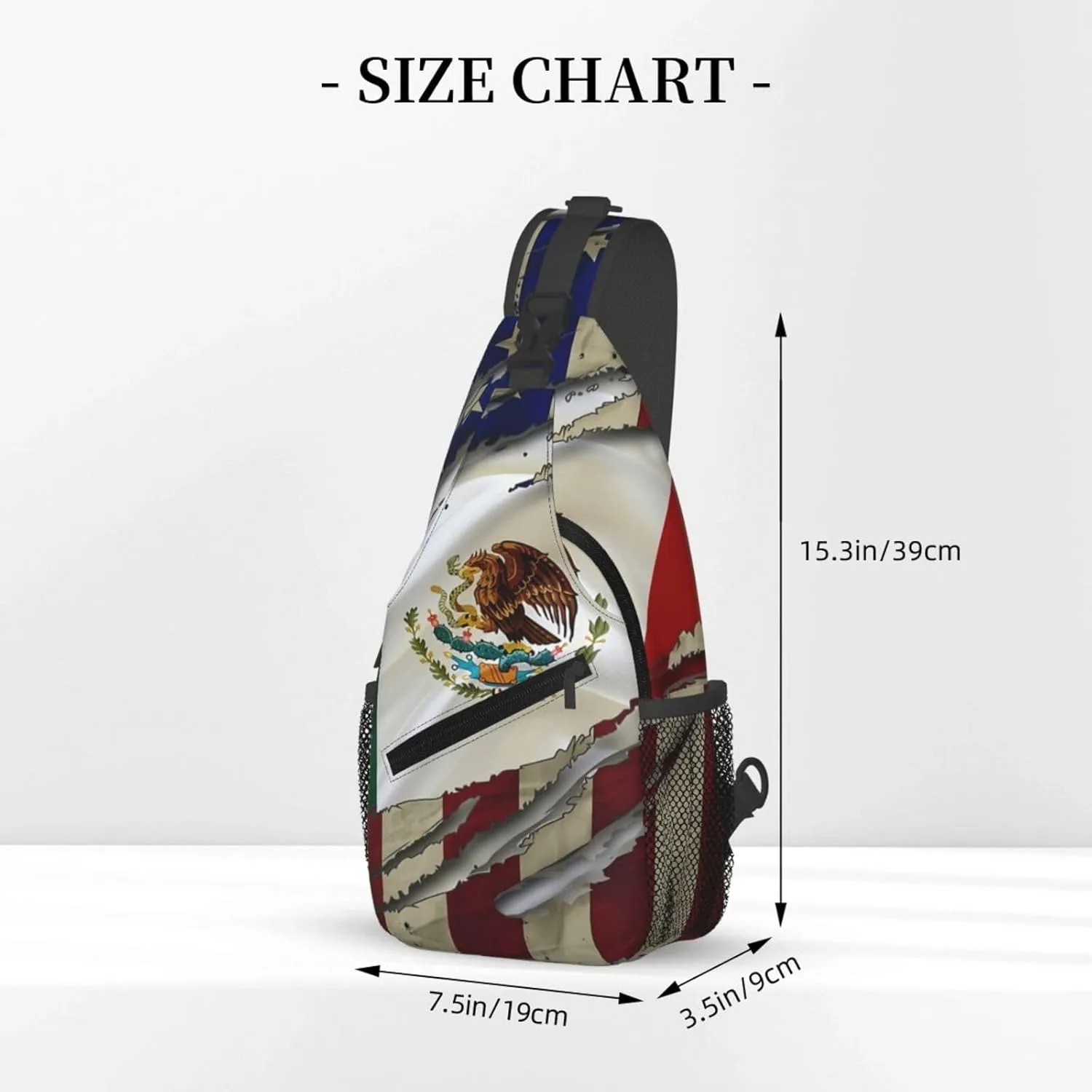 Panamanian Girl Messy Hair Sunglasses Panama Pride Sling Bag Adjustable Chest Bags Crossbody Bag Shoulder Backpack