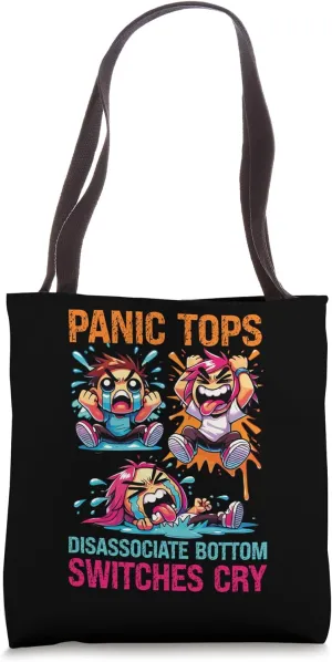 Panic Tops Disassociate Bottom Switches Cry Tote Bag