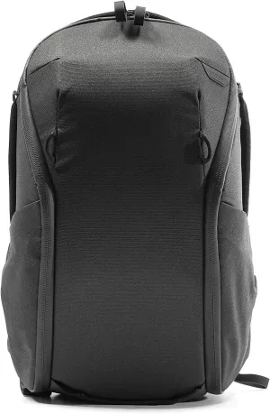 Peak Design Everyday Backpack Zip 15L Black, Carry-on Backpack with Laptop Sleeve (BEDBZ-15-BK-2)