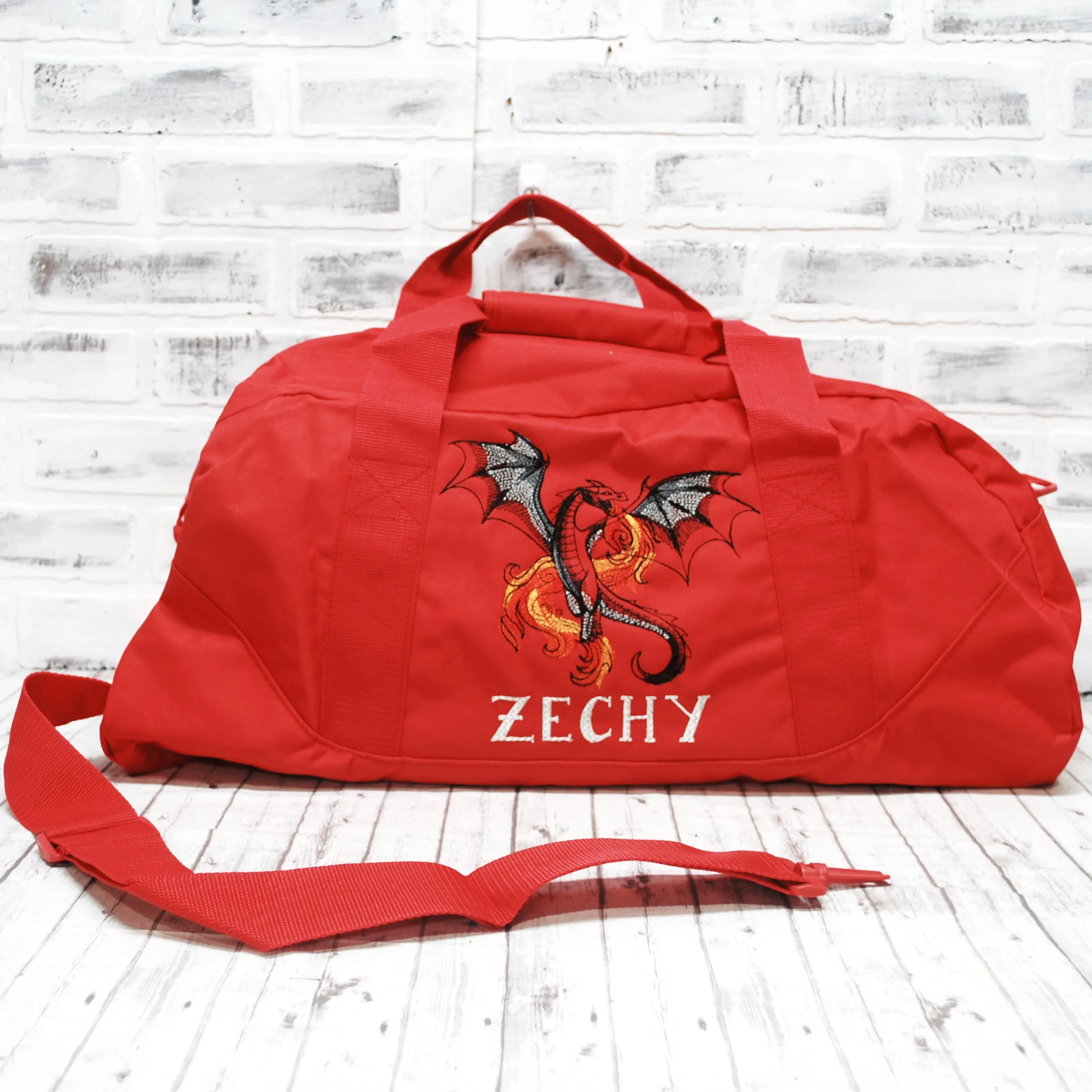 Personalized Dragon Fire Travel Bag