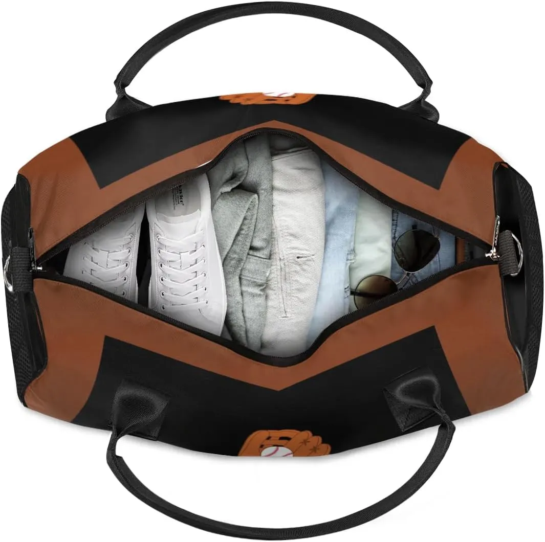Personalized Gym Bag for Men & Women Baseball Duffel Bag with Custom Text, Duffle Bag for Travel, Fitness & Workout, Sports Gifts for Men