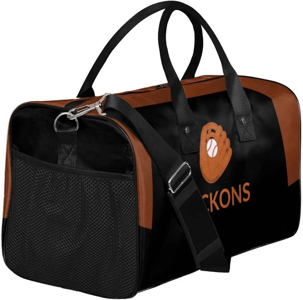 Personalized Gym Bag for Men & Women Baseball Duffel Bag with Custom Text, Duffle Bag for Travel, Fitness & Workout, Sports Gifts for Men