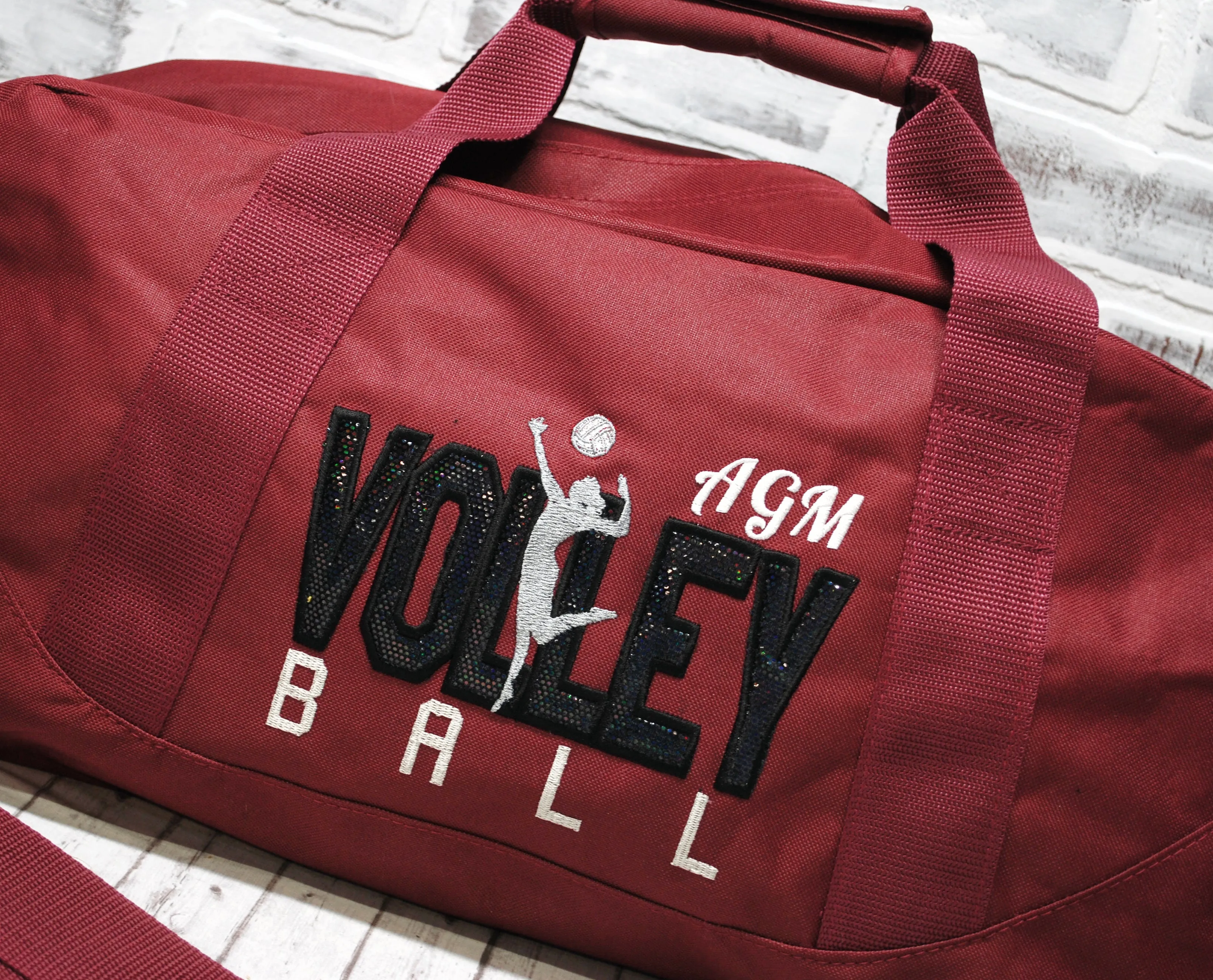 Personalized Volleyball Custom Color with Black Travel Bag