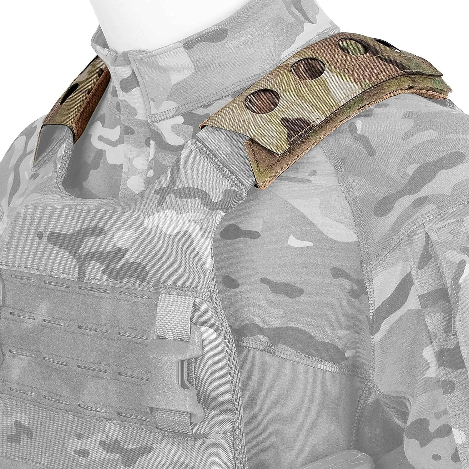 PETAC GEAR Tactical Vest Shoulder Pads 2PCS Lightweight Cushion Strap Pads with Foam and Spacer mesh