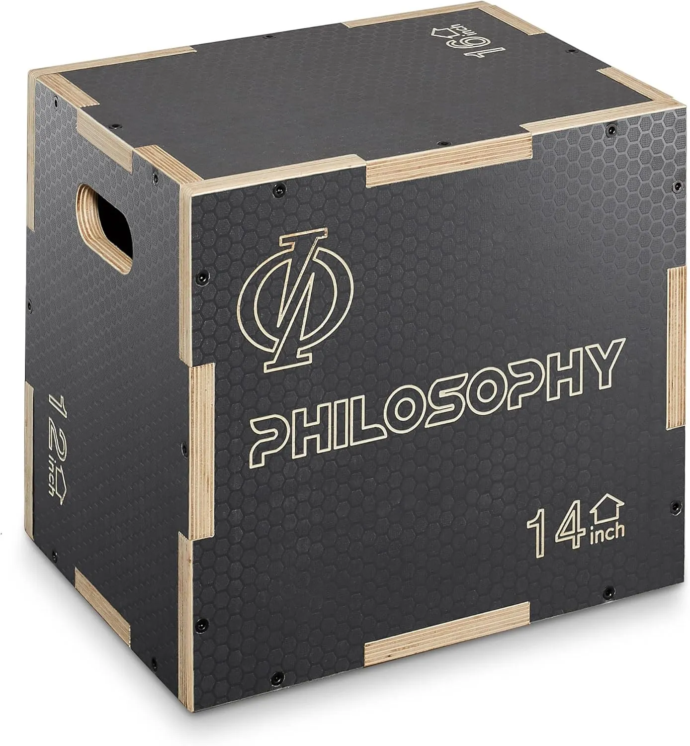 Philosophy Gym 3 in 1 Non-Slip Wood Plyo Box- Jump Plyometric Box for Training and Conditioning