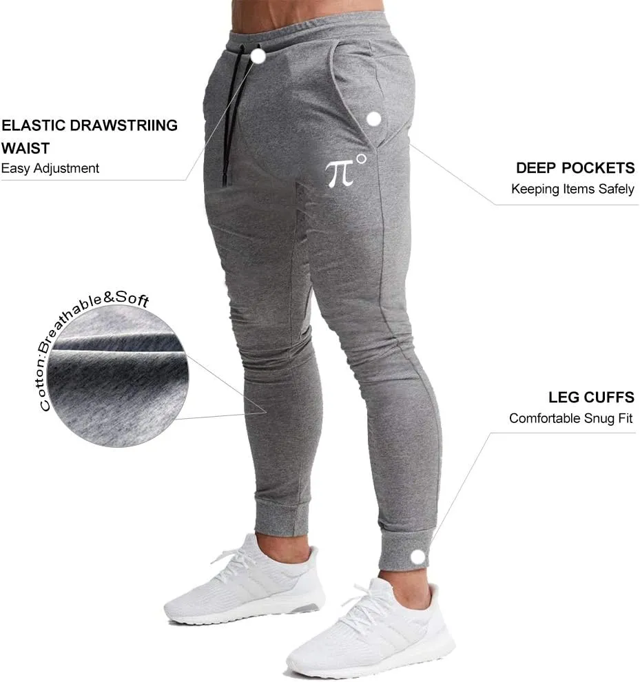 PIDOGYM Men's Slim Jogger Pants,Tapered Sweatpants for Training, Running,Workout with Elastic Bottom