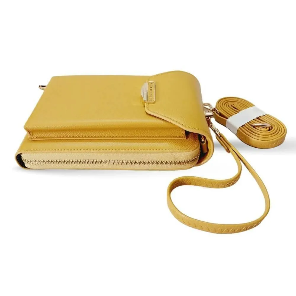 Pierre Loues Yellow Multipocket Wallet