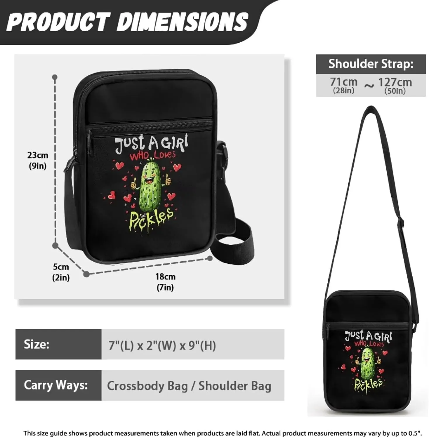 Poceacles Small Sling Bag Cross Body Purse Shoulder Messenger Bag for Women Men Zipper Phone Handbags Waist Bag Crossbody Bag