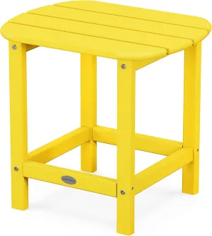 POLYWOOD SBT18LE South Beach 18" Outdoor Side Table, Lemon