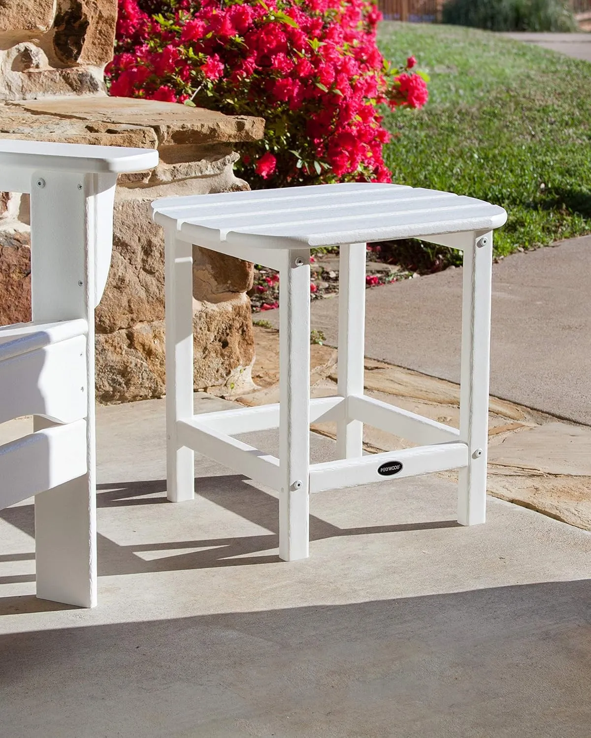 POLYWOOD SBT18LI South Beach 18" Outdoor Side Table, Lime