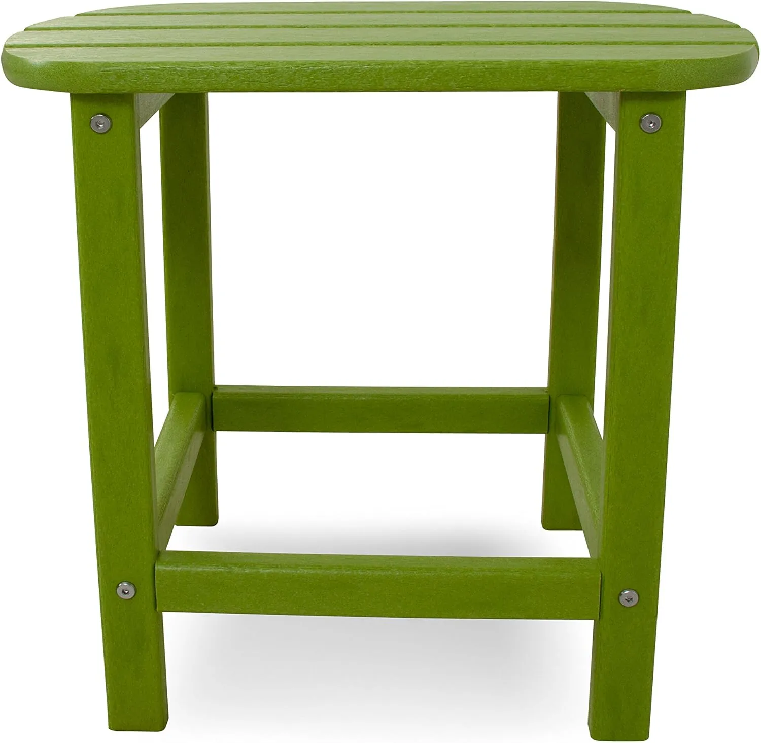POLYWOOD SBT18LI South Beach 18" Outdoor Side Table, Lime