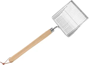 Portable Beach Sand Sifter Tool Lightweight Stainless Steel Mesh Shovel for Shell Collecting Long Handle Design for Outdoor Adventures for Family Beach Fun