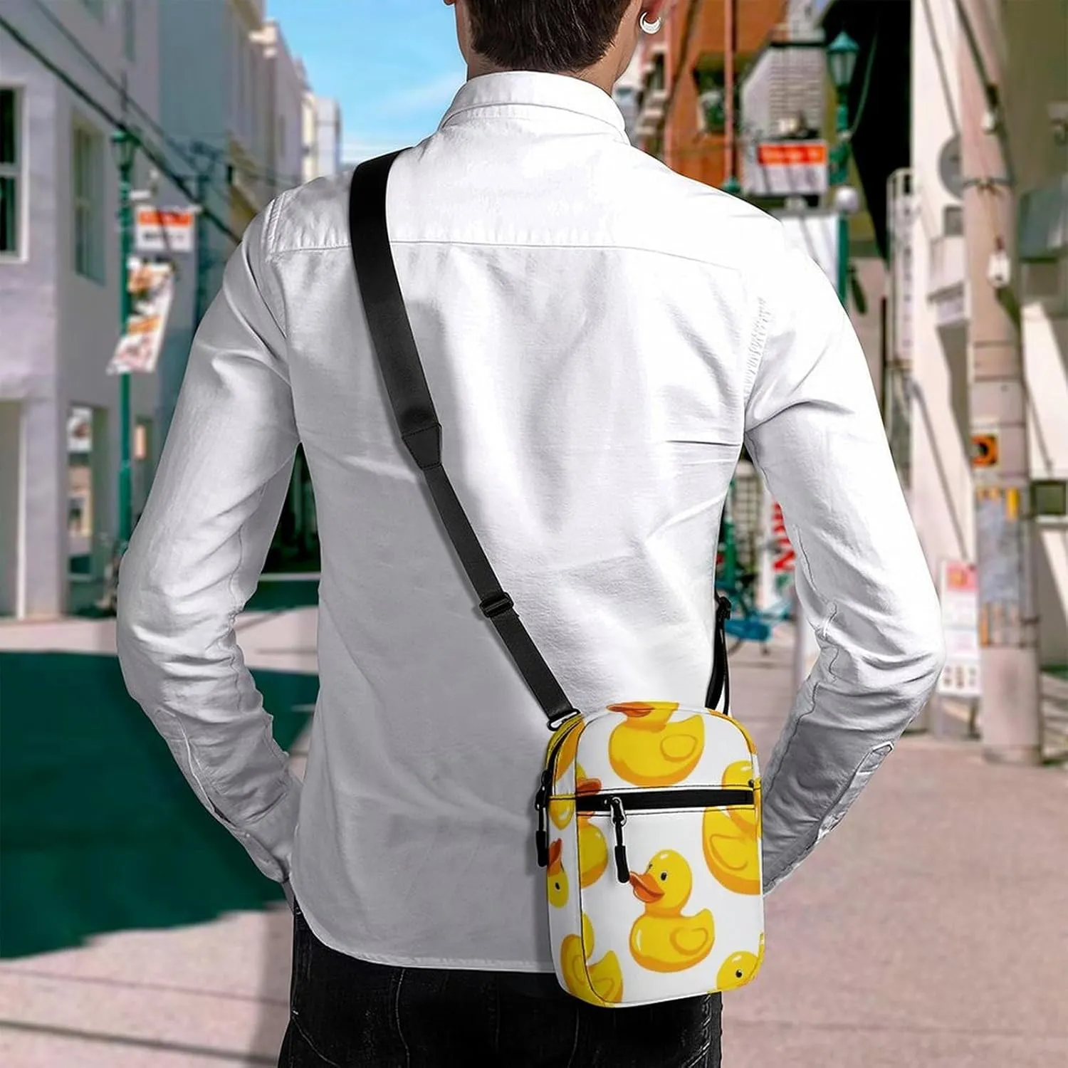Portable Crossbody Shoulder Bag for Women, Travel Mini Pouch Waterproof Casual Zipper Cell Phone Purse