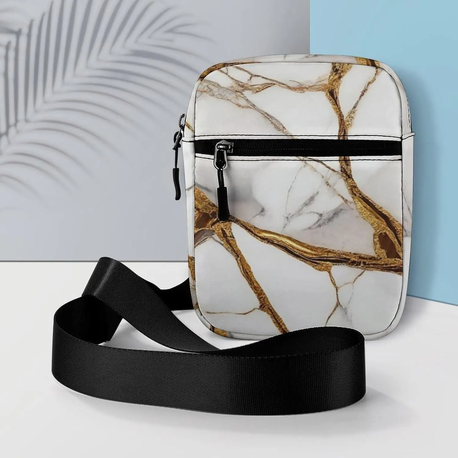Portable Crossbody Shoulder Bag for Women, Travel Mini Pouch Waterproof Casual Zipper Cell Phone Purse