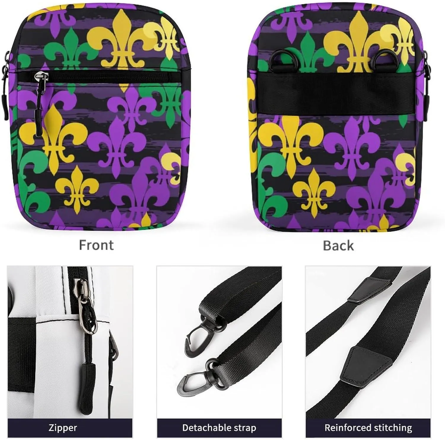 Portable Small Crossbody Bag for Women Men, Casual Mini Cell-phone Pouch Travel Shoulder Bag