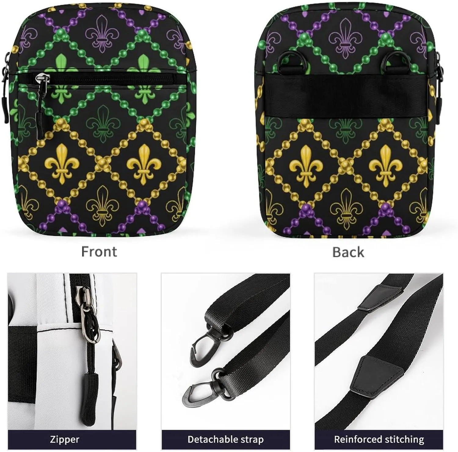 Portable Small Crossbody Bag for Women Men, Casual Mini Cell-phone Pouch Travel Shoulder Bag