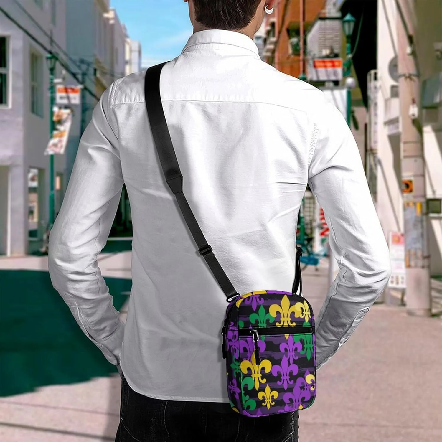 Portable Small Crossbody Bag for Women Men, Casual Mini Cell-phone Pouch Travel Shoulder Bag