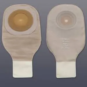 Premier Ceraplus One-Piece Drainable Pouch, Pre-Cut Stoma Opening 1-3/8" (35mm), Beige with Viewing Option, Filter - Box of 10