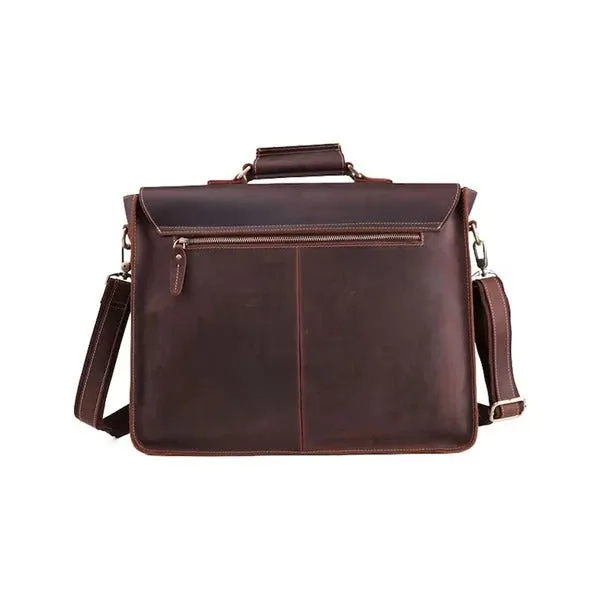 Premium Buffalo Leather Laptop Bag - Durable Avanzar Leather