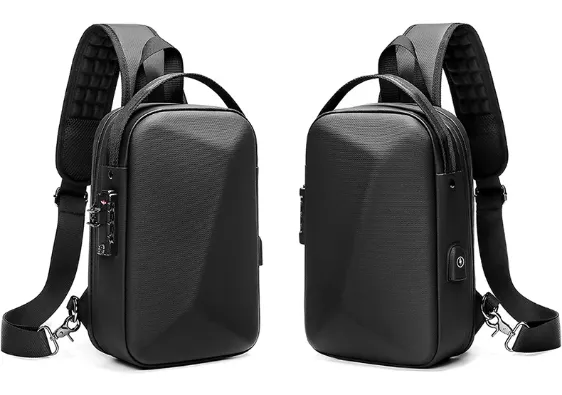 Premium Quality 3D Design Hard Case Chest / Cross Body Bag