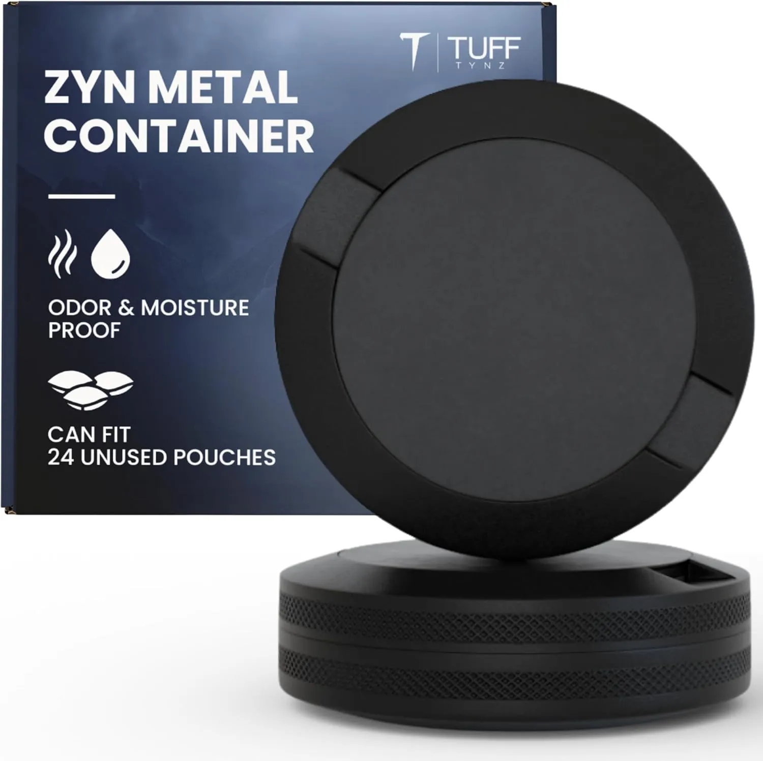 Premium Zyn Metal Can | Zyn Holder | Metal Zyn Container | Moisture & Odor Proof Container | Aluminum Zyn Can & Organizer | Dip Can | Zyn Tin | Zyn Gifts for Men | The Phantom